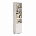 Libreria da ufficio con anta bianco in pannello truciolare 60 x 40 x 180 cm